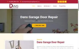 Dan's Garage Door Repair website