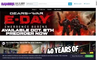 Gamers Alley website