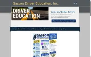 Gaston Driver Education Inc website