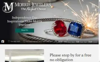 Morris Jewelers website