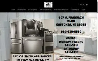 Taylor Smith Appliances website
