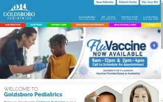 Goldsboro Pediatrics P.A. website