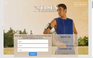 Nelsen Chiropractic Clinic website