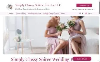 Simply Classy Soiree Events, LLC website