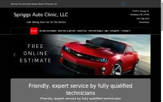 Spriggs Auto Clinic, LLC website