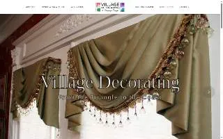 Village Decorating and Drapery Designs website