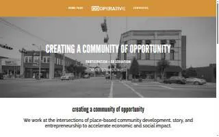 Co|Operative website