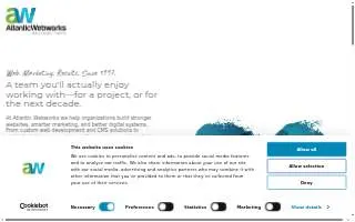 Atlantic Webworks website