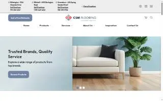 CSM Flooring of Greensboro website