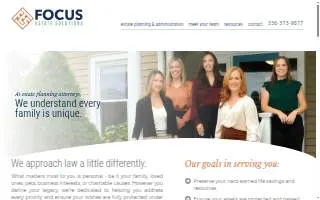 Focus Estate Solutions website