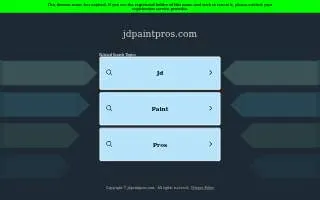 JD Paint Pros LLC of Greensboro website