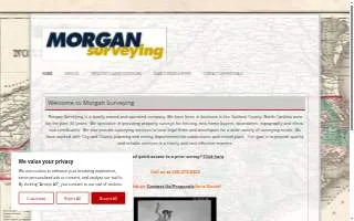 Morgan Surveying, Inc. of Greensboro website