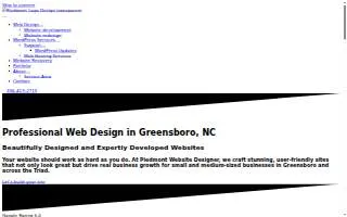 Piedmont Website Designer website
