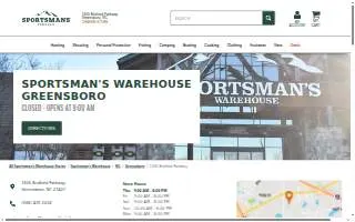 Sportsman's Warehouse of Greensboro website
