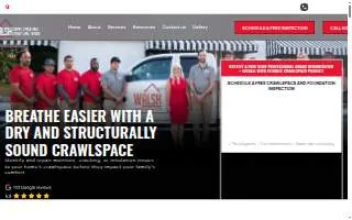 Walsh Crawlspace & Structural Repair website