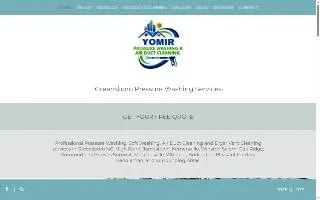 Yomir Pressure Washing website