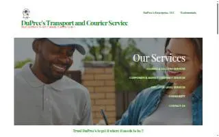 Dupree's Transportation & Shuttle Service website