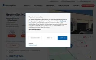 HearingLife of Greenville NC website
