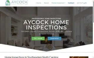 Aycock Home Inspections of Havelock website