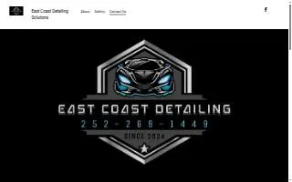East Coast Detailing website