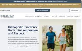 OrthoNC: Henderson Orthopaedic Clinic website