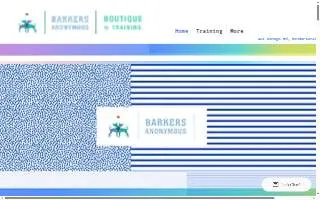Barkers Anonymous Boutique and Training website