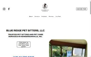Blue Ridge Pet Sitters, LLC website