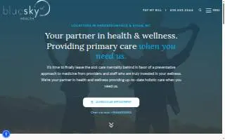 Blue Sky MD Hendersonville website