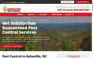 Gibson Pest Control website