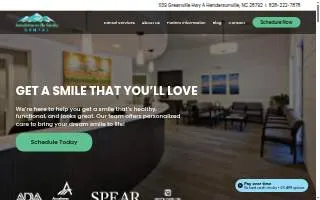Hendersonville Family Dental website