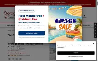 Hendersonville Self-Storage website
