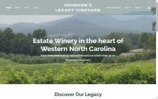 Johnson's Legacy Vineyard website