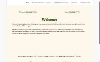 Mountain Counseling Associates, LLC website