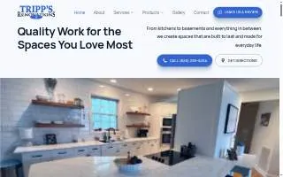 Tripps Renovations website