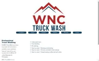 WNC Truck Wash website