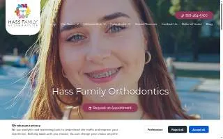 Hass Family Orthodontics website