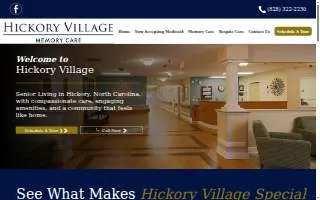 Hickory Village Memory Care website