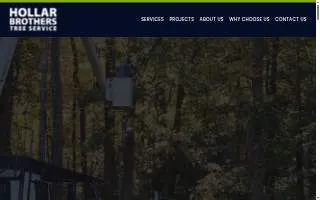 Hollar Brothers Tree Services website