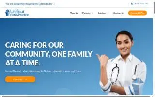 Unifour Pediatrics, P.A. website