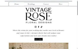 Vintage Rose Floral Designs website