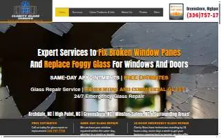 Clarity Glass Service of High Point website