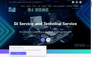 DJ RonX - Jus Buggin Production website