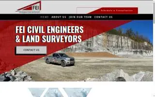 FEI Consulting - Engineers and Land Surveyors website