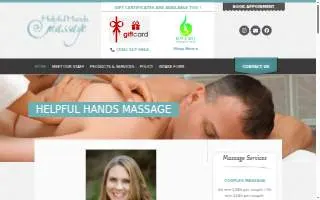 Helpful Hands Massage of High Point website