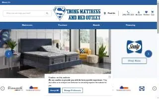 Strong Mattress& Bed Outlet website