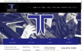 Taylor Auto Glass of High Point website