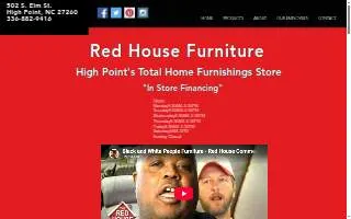 The Red House Furniture Store website