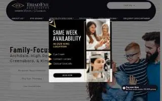 Triad Eye Associates of High Point website