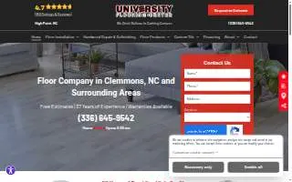 University Flooring Center - AFDC Builder Services of High Point website