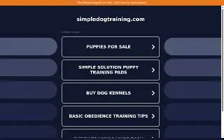 Dog trainer of Holly Springs website